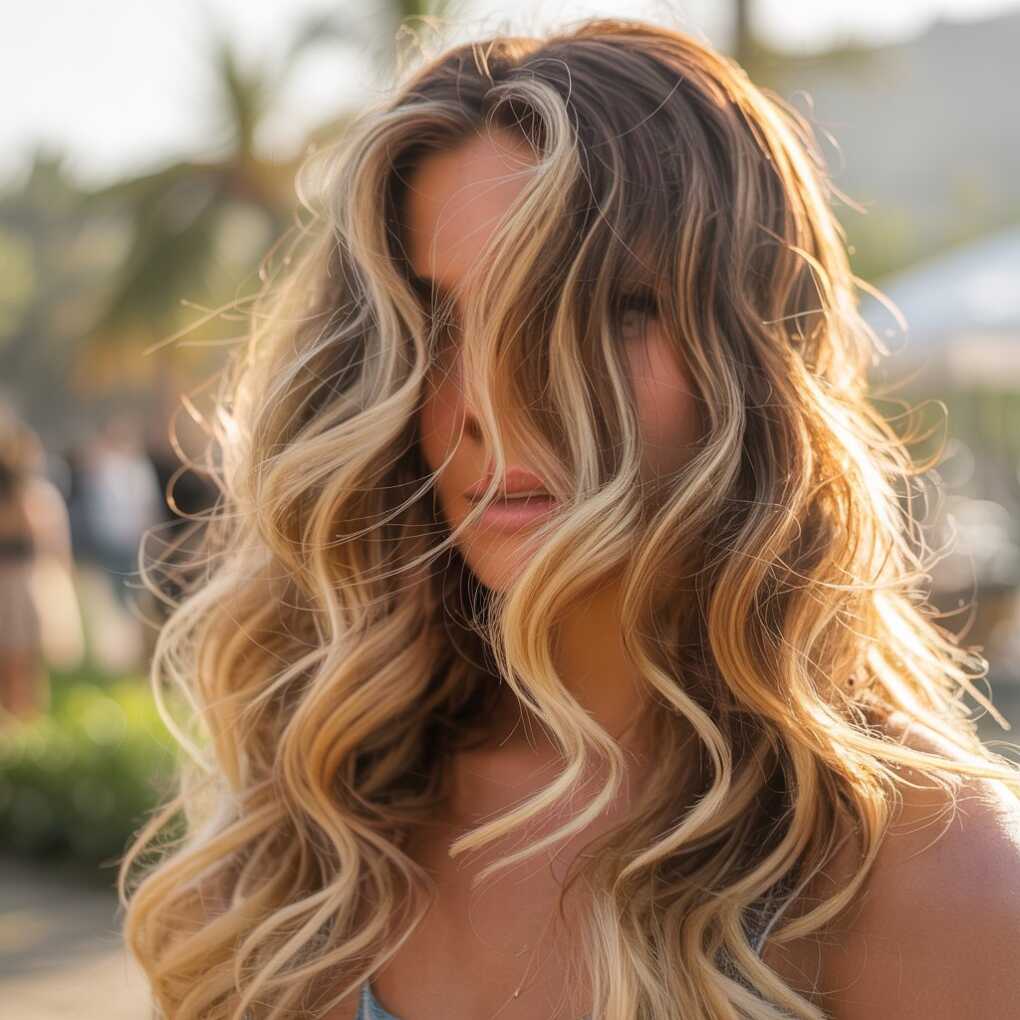 Taylor Swift’s Long Wavy Celebrity Hair Coachella-Ready Beach Waves